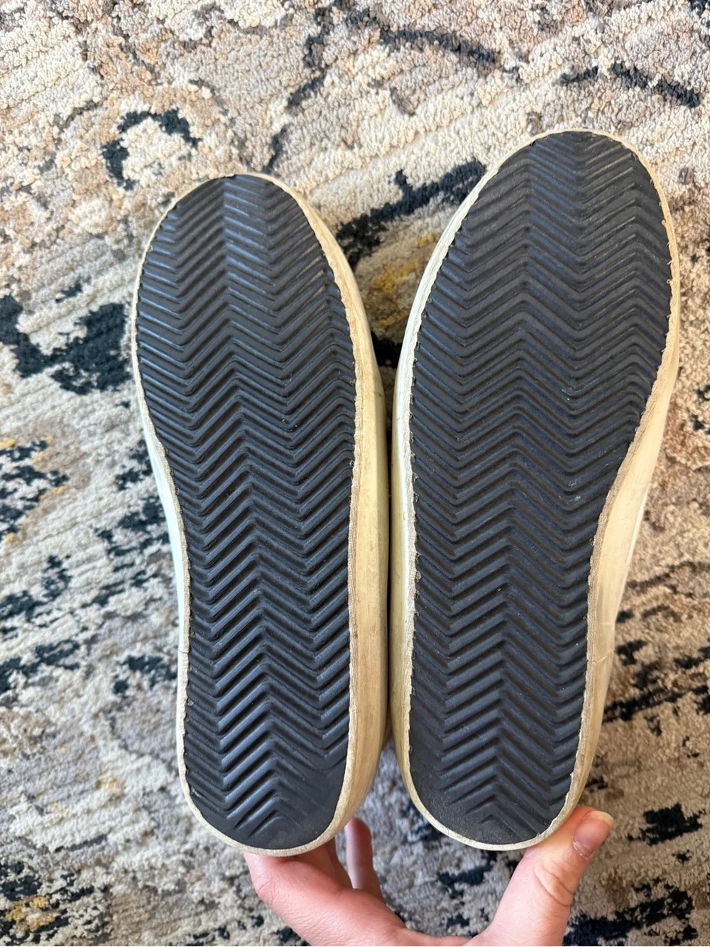 Golden Goose Superstar Sneakers in White and Gold - Picture 7 of 7